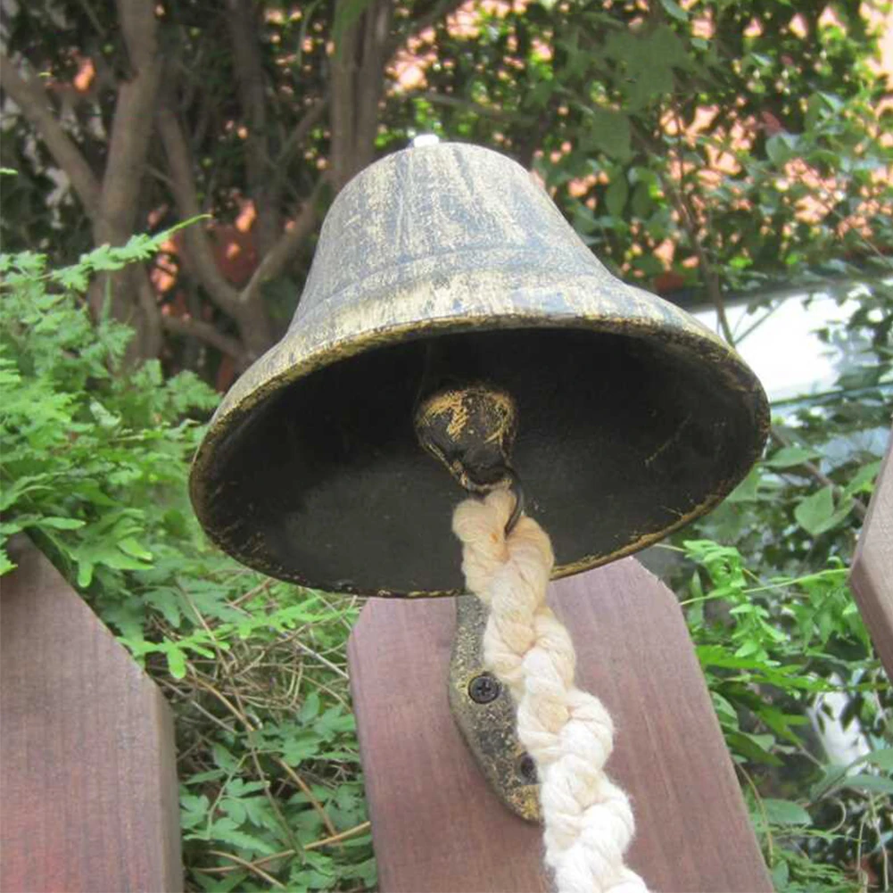 Железный ветряной колокольчик с украшением в форме подвесной дверной звонок