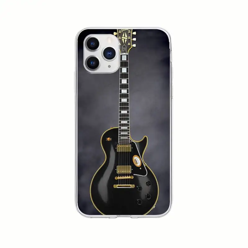 

Vintage Gibson Guitar Transparent Mobile Phone Cover For Huawei P20 P40 Lite P30 Pro P Smart 2019 Nova 3e 6 Se Clear Case