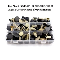 mixed auto trunk roof hood cover plastic fastener rivet clips set for toyota honda nissan mazda mitsubishi lexus subaru
