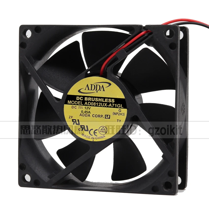 New original AD0812UX-A71GL 8CM 8025 DC12V 0.45A axial fan gale volume computer case | Компьютеры и офис