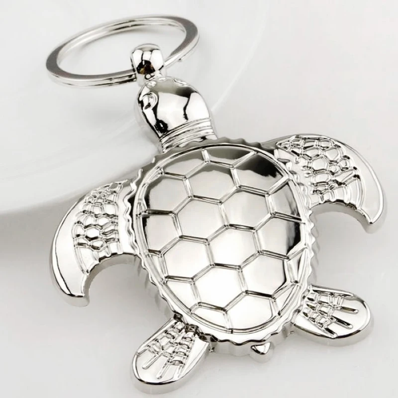 

Novelty New Sea Turtle Key Chain For Men Fashion Metal Tortoise Keychain Women Bag Car Trinket Jewelry Gift Souvenirs