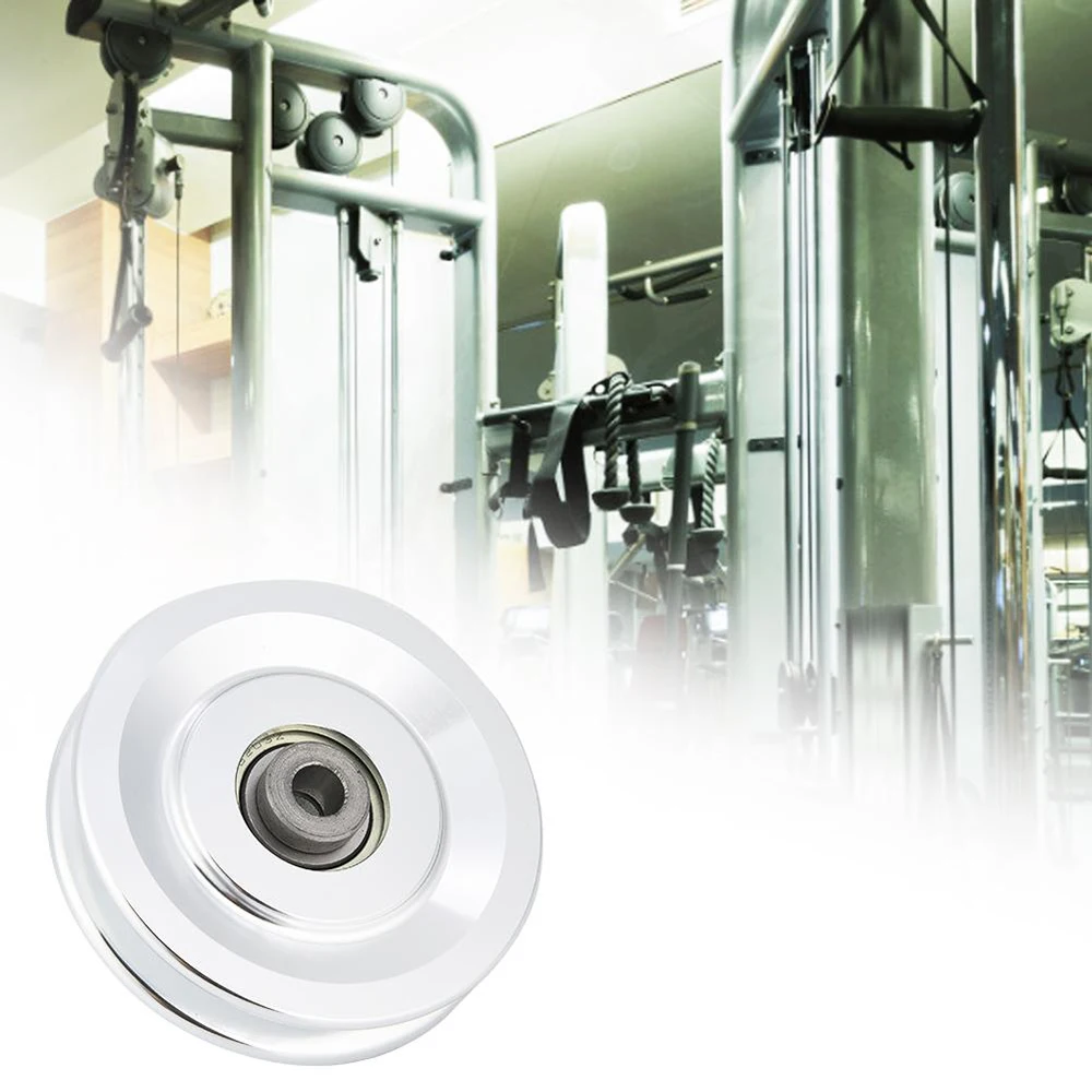 

Universal Bearing Pulley Wheel 90mm/115mm Diameter Wearproof Aluminum Alloy Lightweight Cable Gym Fitness Equipment Accessories