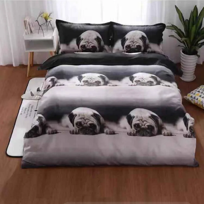 Модный комплект постельного белья с рисунком собаки домашнее одеяло из текстиля