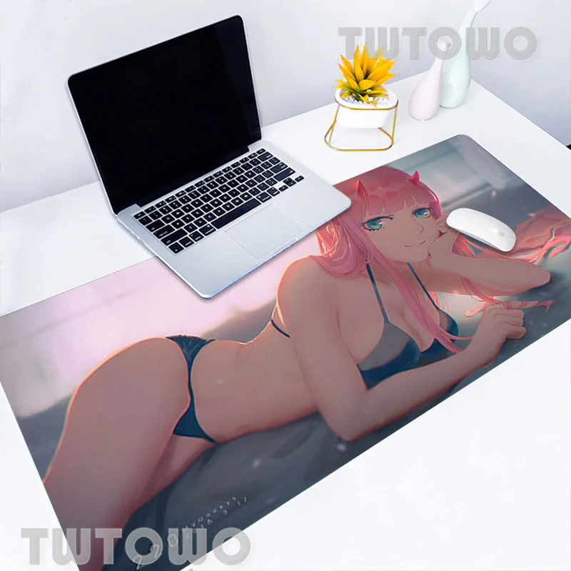 zero two darling computer mouse mat anti slip anime cartoon gamer soft laptop mice pad mouse mat mousepad desktop mouse pad free global shipping