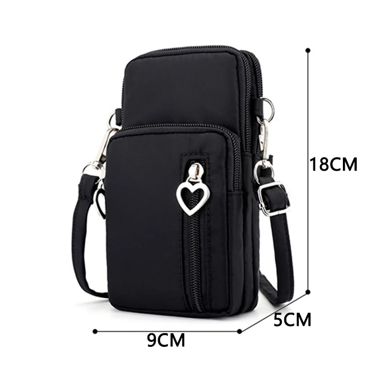 

Mini Small Shoulder Bag Women's Fashion Three Zipper Messenger Bag Mobile Phone Change Key Bag Multifunctional Female Hand Bag