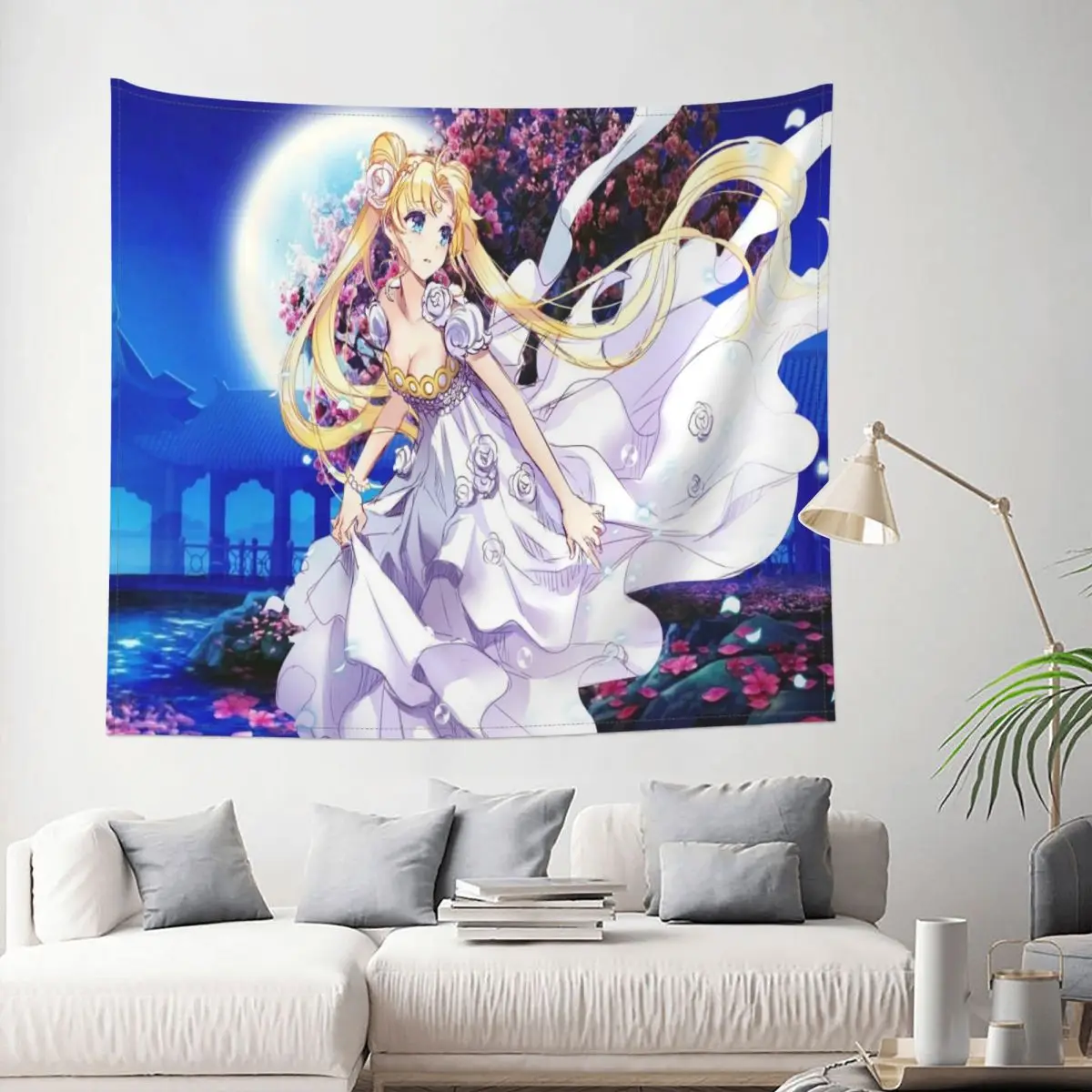 

Tapestry Sailor Moon Anime Kawaii Girl Decor Wall Room Home Decoration Hanging Living room Kawaii Cute Gift