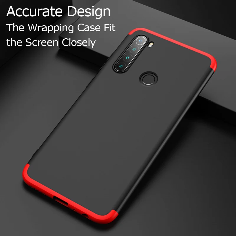 360 градусов чехол для Xiaomi Redmi Note 8T Полная защита матовый телефона Чехлы