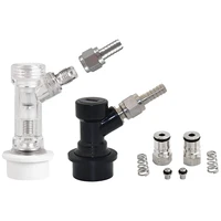 hot check valve ball lock gas connector ball lock liquid disconnect swivel nuts and keg post adapter for beer home brewing