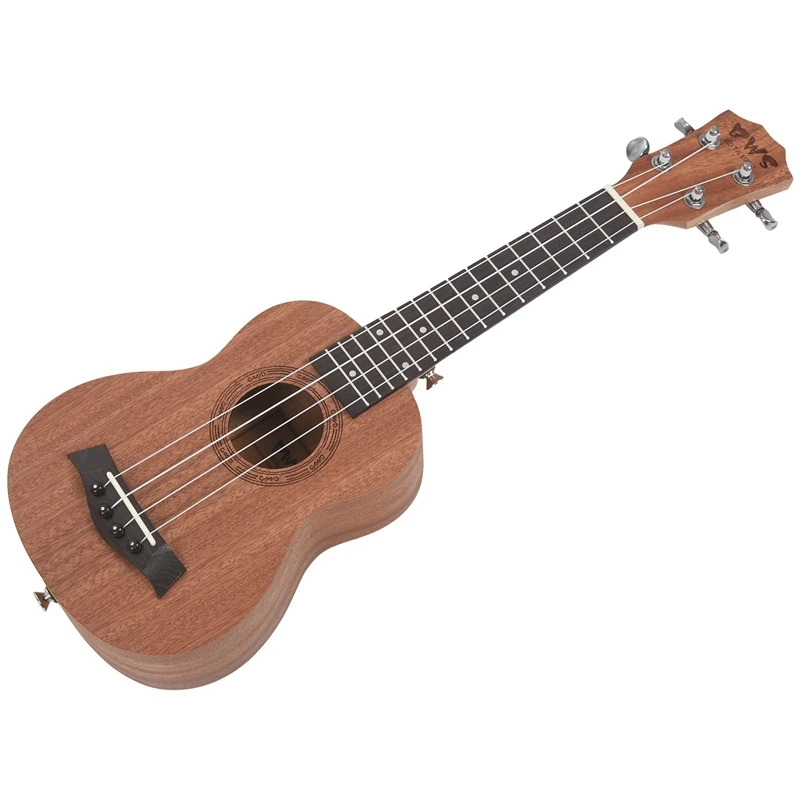 

21 Inch Professional Soprano Ukulele Uke Sapele 15 Fret Four Strings Brown Musical Instrument