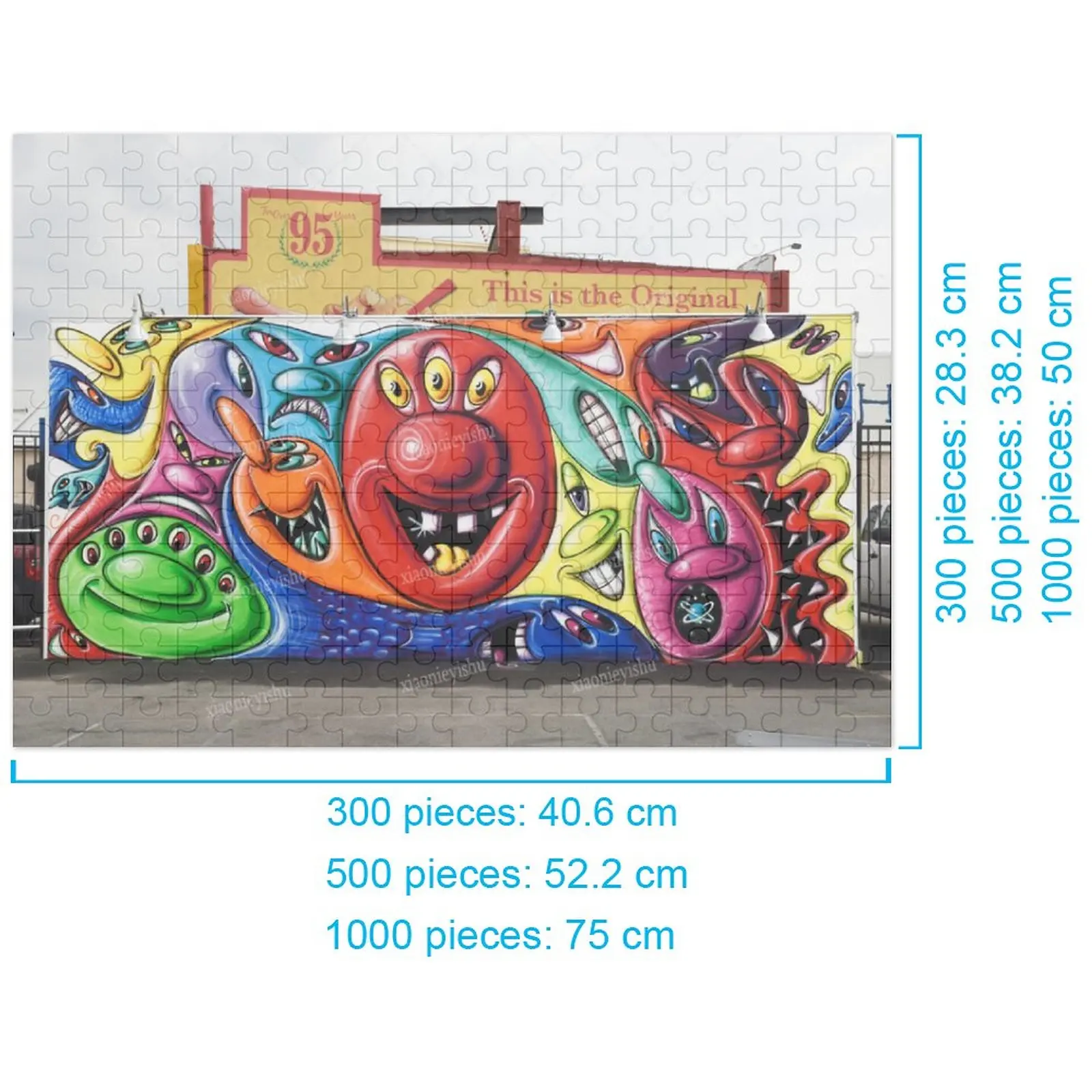 

Street Art Wooden Puzzle 300 500 1000 Pieces Puzzle Family Game Gift Toy Comics Challenging Wall Decoration