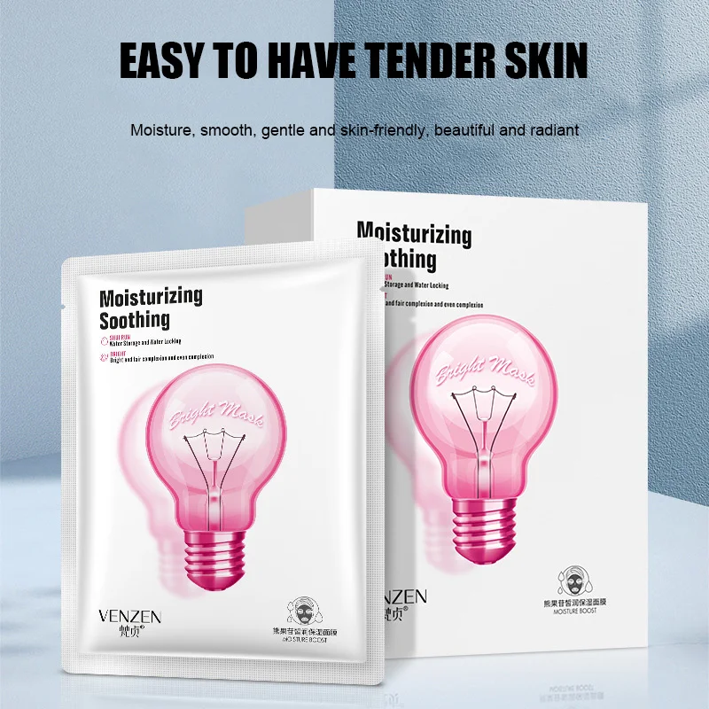 10 шт. Arbutin увлажняющая маска для лица увлажняющий светильник лампа сжимающая пор