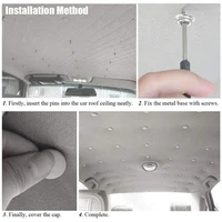 10pcs buckles universal car interior ceiling cloth fixing screw cap roof snap rivets retainer automotive headliner repair button