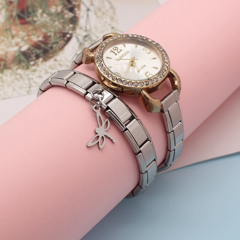 Hapiship новый оригинальный ромашка титановая сталь полый Стрекоза итальянский Шарм