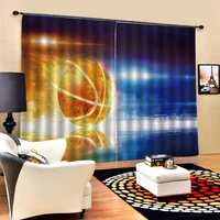 customized size luxury blackout 3d window curtains for living room dark blue curtains blackout curtain