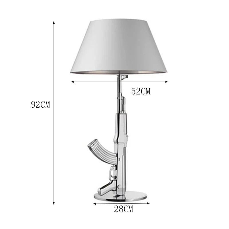 Silver 92CM Современные настольные лампы смола, спальня, гостиная, освещение, украшение интерьера, Настольные светильники, домашний декор, светильник, настольная лампа для паба - Цвет абажура: Silver 92CM