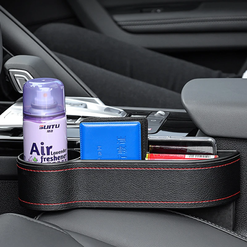 Кожаный шкатулка для хранения автомобильного сиденья автомобильный Органайзер