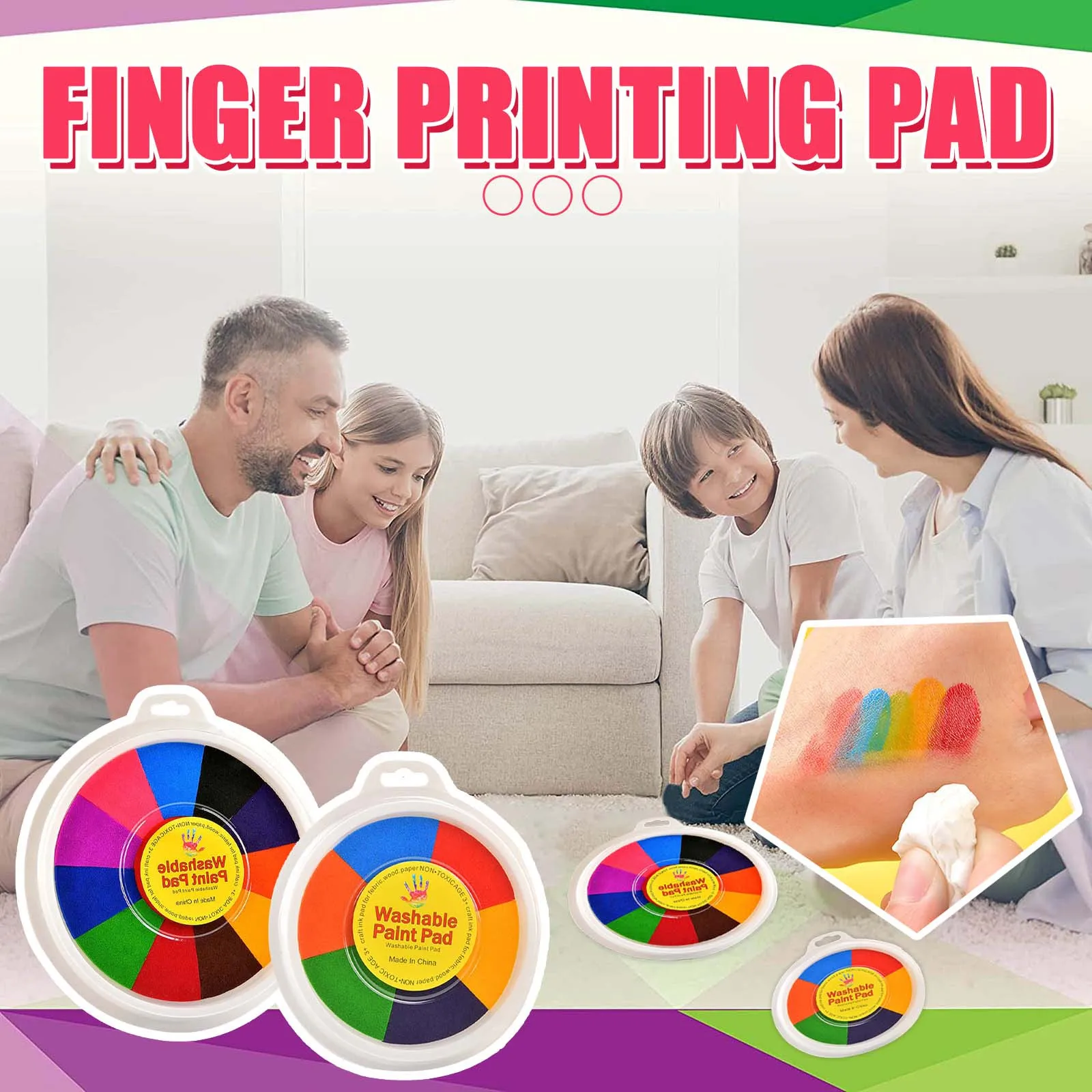 

New 2021 High Quality Funny Finger Painting Set Finger Painting Kit Finger Drawing Toy Learning 10ml Toys Accessories For Kids