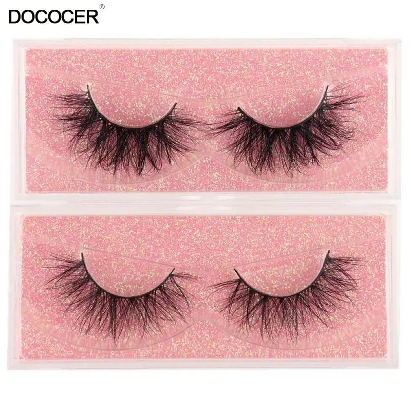 

DOCOCER Mink Eyelashes 3D Mink 100% Cruel Eyelashes Handmade Natural Reusable Small Eyelashes False Eyelash Makeup Eye