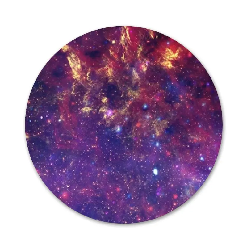 

space for galaxy Icons Pins Badge Decoration Brooches Metal Badges For Backpack Decoration 58mm