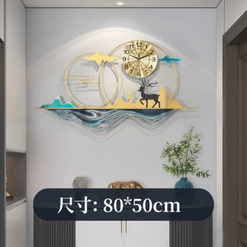 

Creative Mute Modern Design Large Wall Clock Chinese Style Fashion Minimalist Decor Luxury Wall Clock Home Decor Modern Art Klok