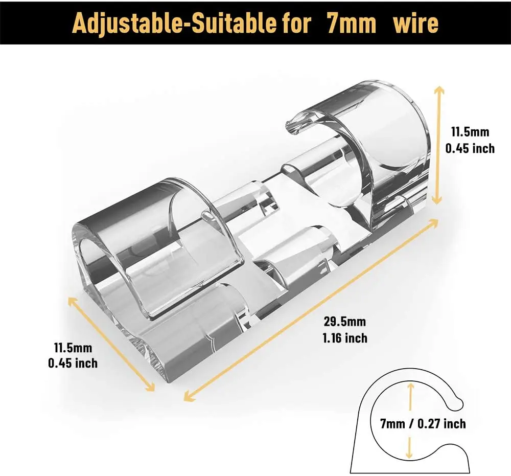 Кабельные Зажимы органайзера кабель Управление рабочего стола из АБС пластика