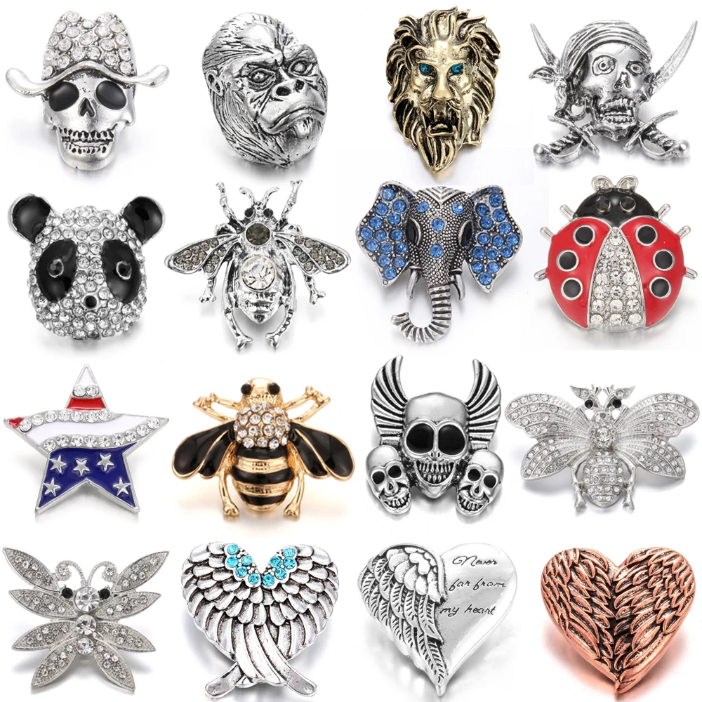 6 шт./лот новые ювелирные изделия с застежкой большие кристаллы Крылья Ангела