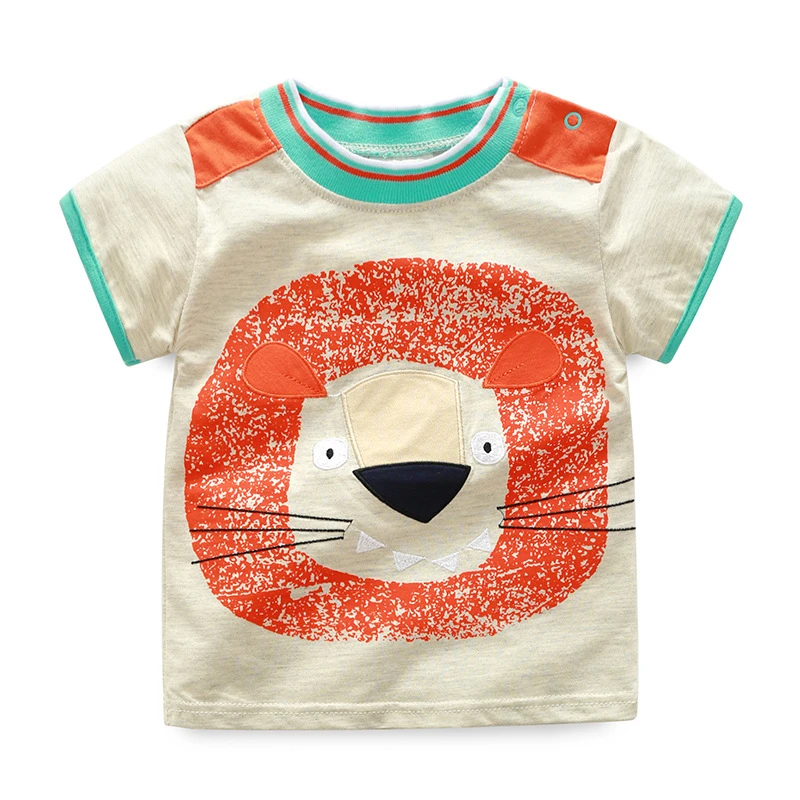 Лидер продаж Новинка 2018 года Летние топы для мальчиков и девочек с рисунком