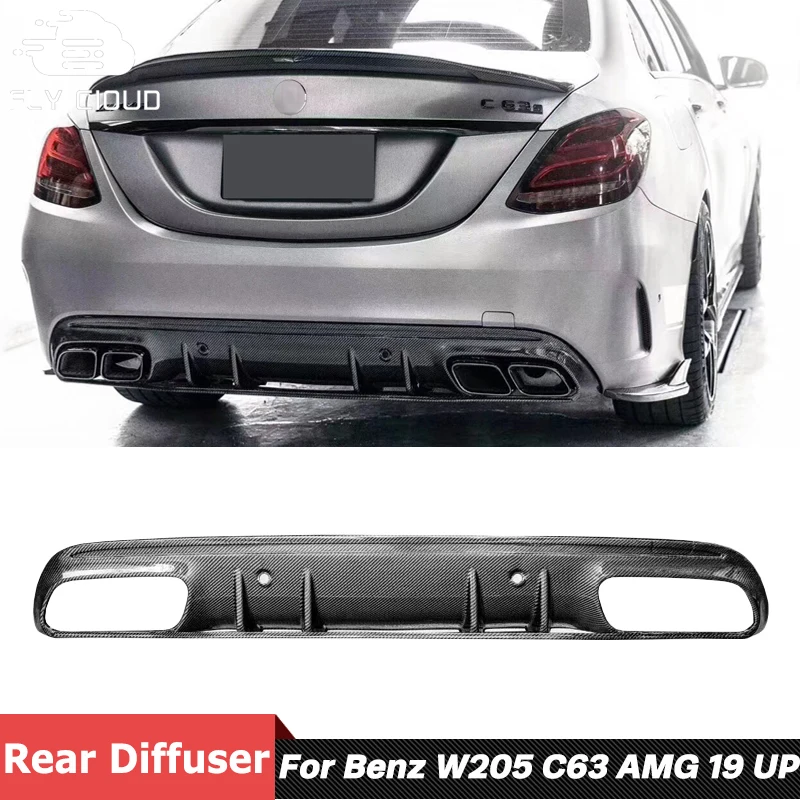 FD Стиль углеродного волокна Материал задний бампер спойлер губа диффузор для