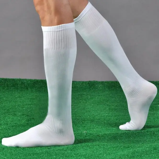 

Мужские футбольные носки, толстые длинные носки выше колена для волейбола, уличные спортивные гетры для регби, дышащие зимние носки