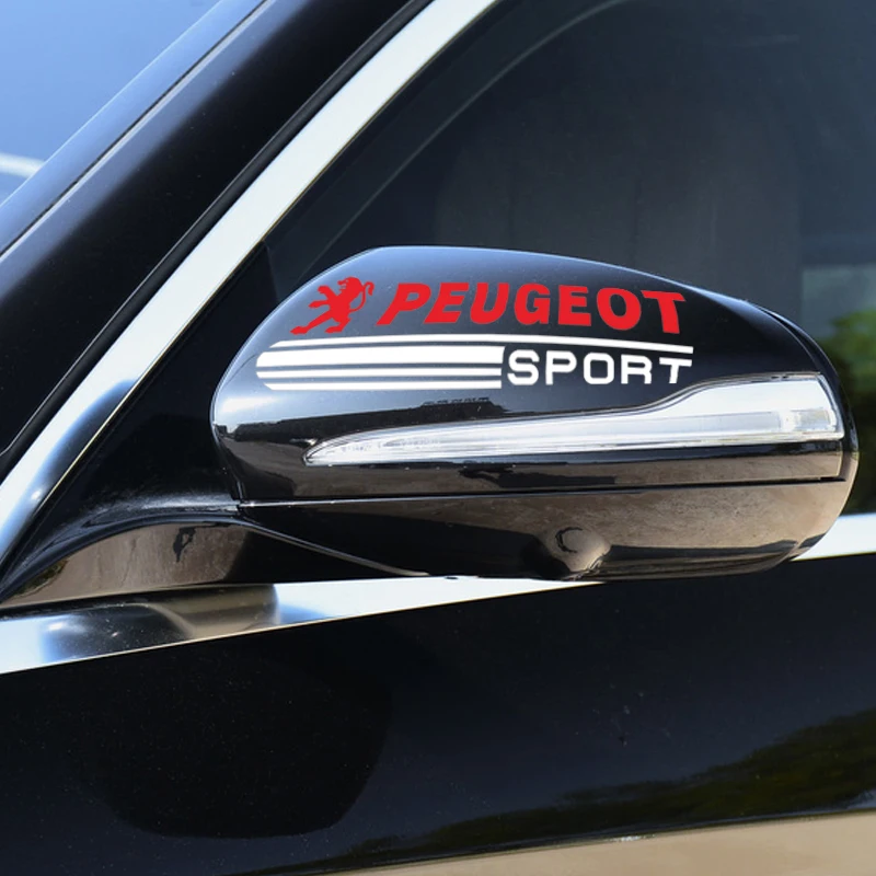 2 шт. декоративные наклейки на зеркало заднего вида для Peugeot 308 408 508 RCZ 208 3008