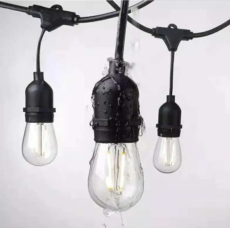 Светодиодная уличная гирлянда E27 креативная Подвесная лампа для кафе террасы