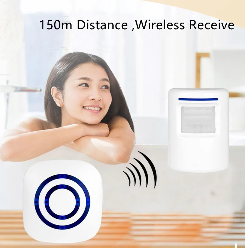 Беспроводной дверной звонок с пассивным инфракрасным датчиком детектор