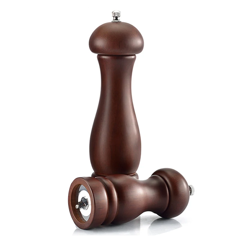 

Ceramic 5 Inch/8 Inch Pepper Spice Grinder Handheld Cooking BBQ Tools Wooden Kitchen Gadgets Seasoning Mill Durable