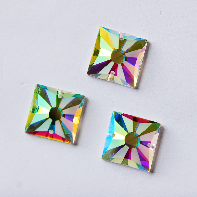 Новые стили матовый Кристалл мороза AB K9 стеклянные зеркала стразы хрустальные с