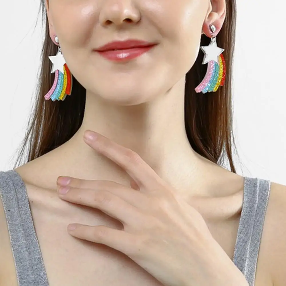 Ремень с двумя кольцами из парасины в радужную полоску 130 см