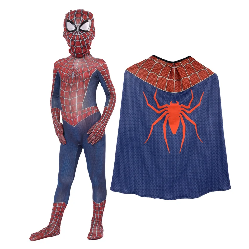 Детский Человек паук raimi Косплей костюмы Боди Комбинезоны на Хэллоуин костюм