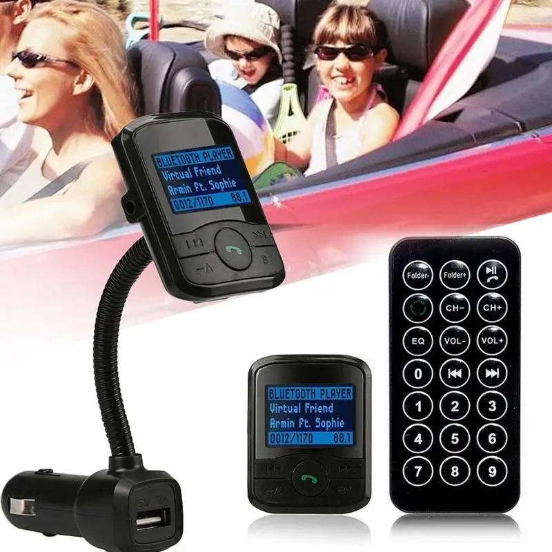 CD автомобильный комплект аудио MP3 плеер беспроводной Bluetooth A2DP FM передатчик пульт