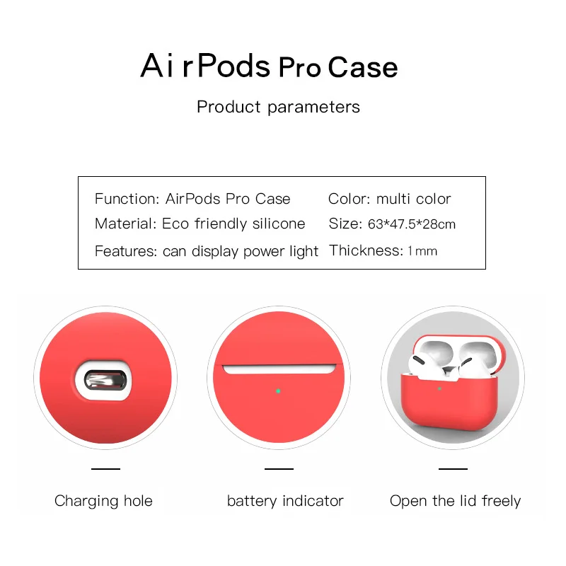 Airpods Pro Чехол для наушников силиконовый защитный чехол Аксессуары для Apple Airpods Pro беспроводные Bluetooth наушники