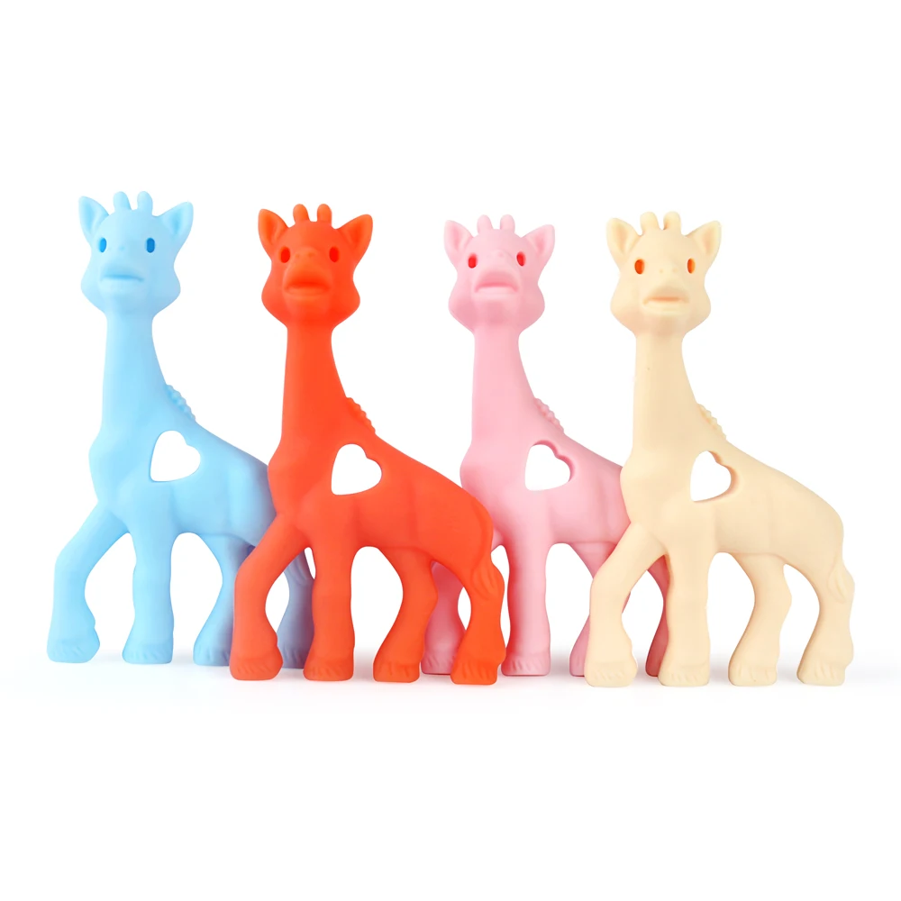 Keep & расти 1 шт. Жираф силиконовый Прорезыватель для зубов Еда Класс изготовления