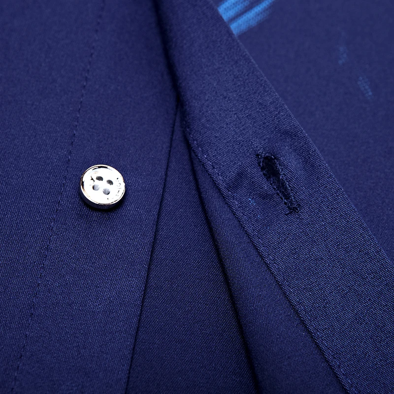 2021 Дизайнерские мужские рубашки в полоску с длинным рукавом облегающие