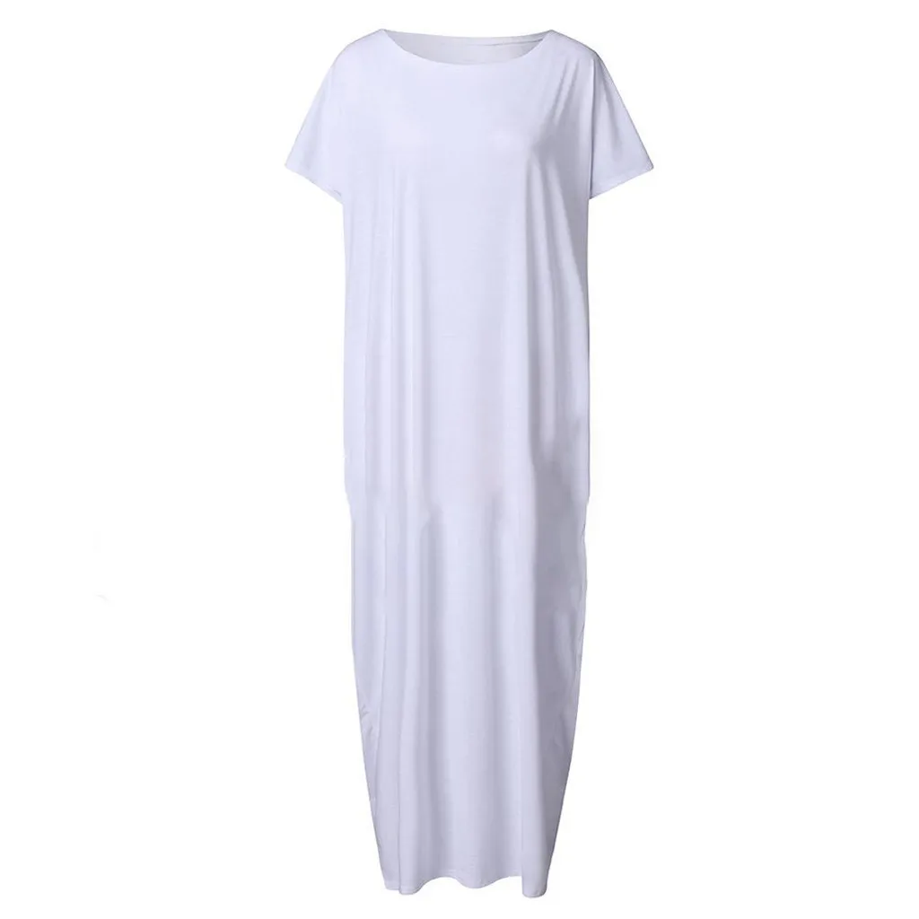 

Butterfly Print Long Dress Summer Clothes for Women Home Casual Women's Dresses Short Sleeve Chic Maxi Dresses for Women 2021