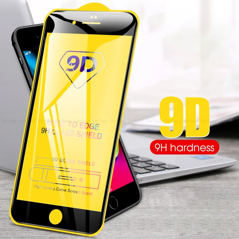 9D закаленное стекло для iPhone 8 7 6 6S Plus Защитное 7Plus X XS MAX 9H твердая Защита экрана XR |
