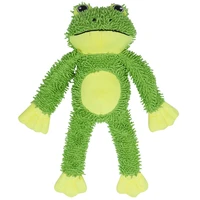 green plush frog pet toy lightweight and bite resistant interactive educational toys for pet cleaning tool accessories