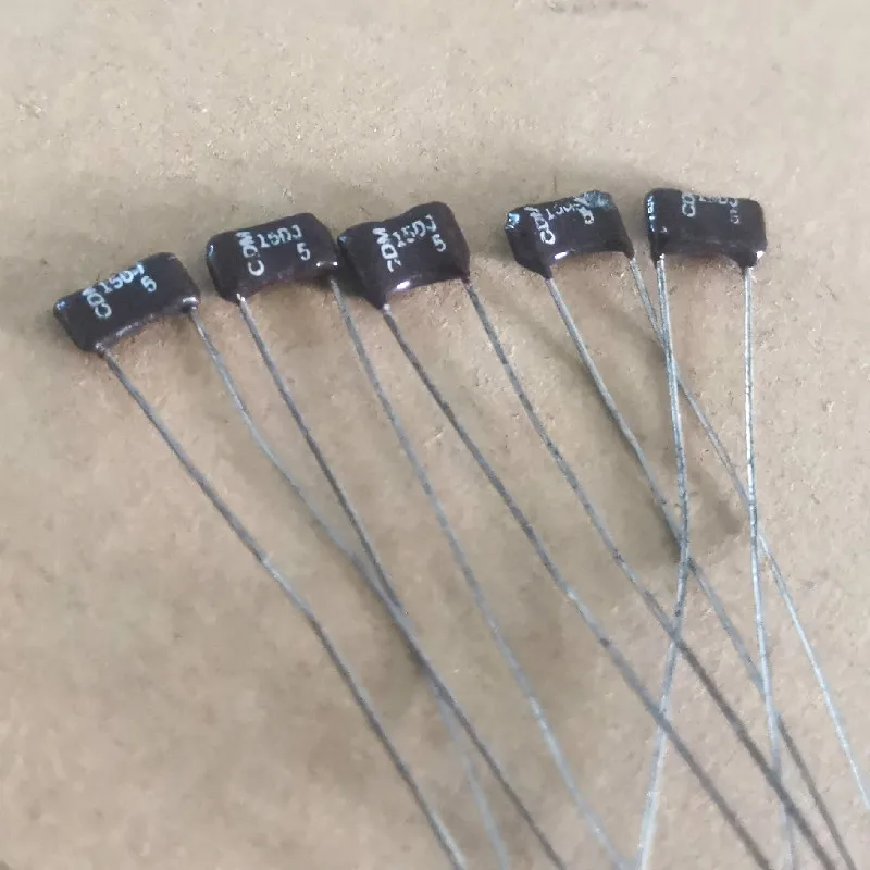 20 шт МЧР серебро слюда 500V15PF 5% Слюдяной конденсатор алюминиевая крышка 500V 15P 15pF/500V