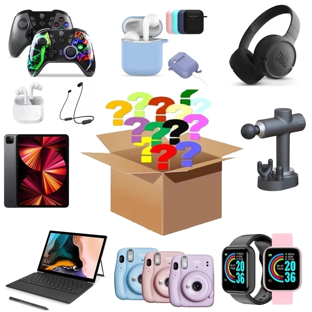 

Lucky Mystery Boxes Digital Electronic Random Product Smart Watches Gamepad Digital Camera Electric Toothbrush Anything Possible