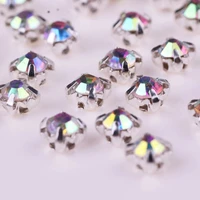 100 pcs shiny crystal rhinestones for sewing decor diy rhinestones flatback glass strass crystal for wedding dress accessories