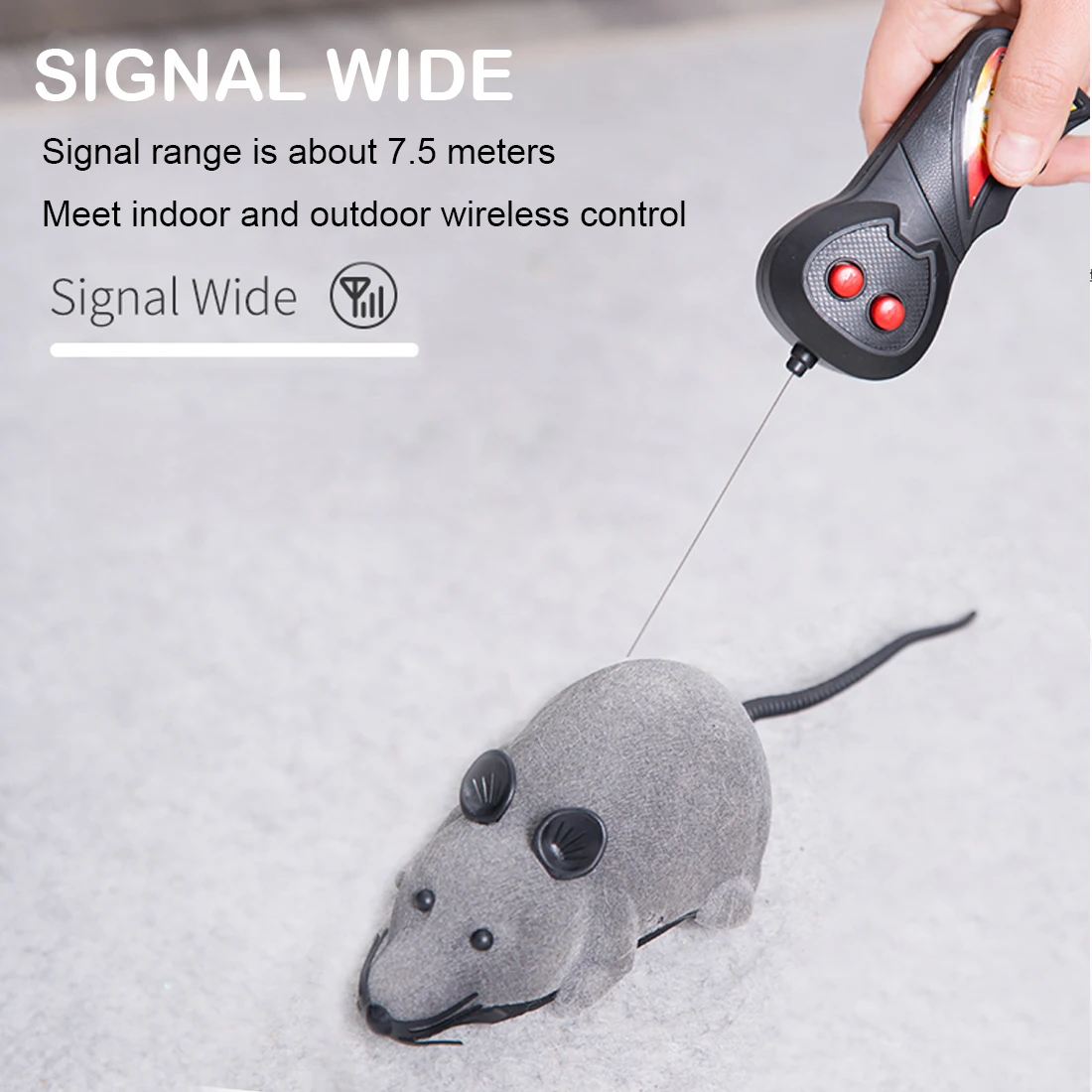 Беспроводной дистанционного Управление RC электронные крыса игрушки для кошек
