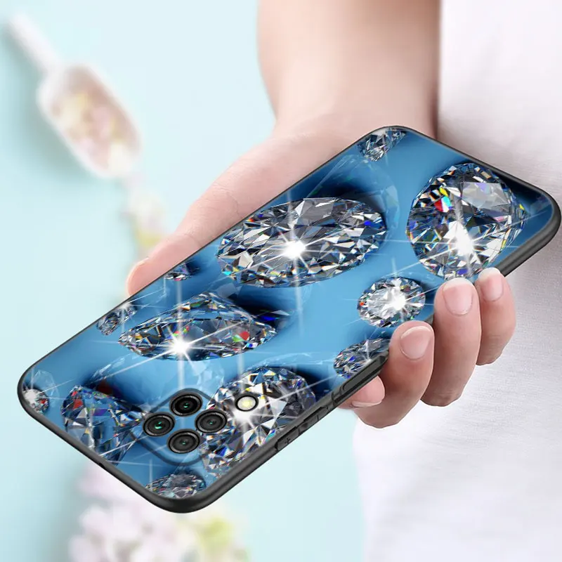 Красивый чехол со стразами для Huawei P50 P40 P30 P20 Pro P10 P9 P8 Lite 2017 P Smart Z S 2021 2020 2019 2018 черный