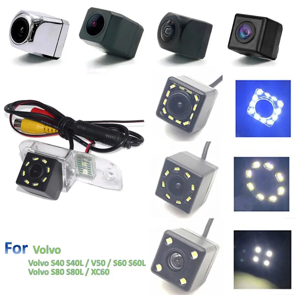 Светодиодный регулируемый угол заднего вида Камера для Volvo S40 S40L V50 S60 S60L XC60 S80 S80L