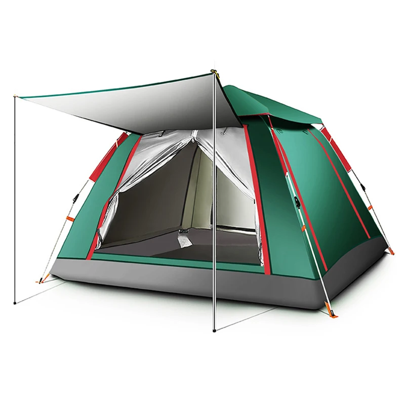 Автоматическая палатка на 3 4 человека водонепроницаемая туристическая для